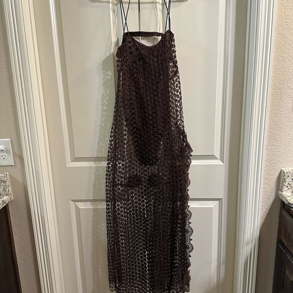 Free People Smoke and Mirrors Bodysuit Lace Overlay Size XS NWOT - Picture 4 of 7